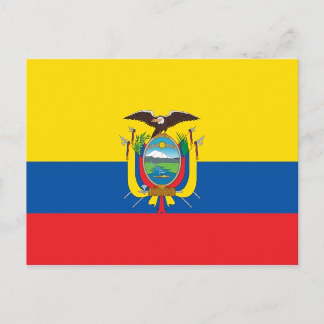 Postal Bandera de Ecuador (Anverso)