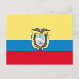 Postal Bandera de Ecuador