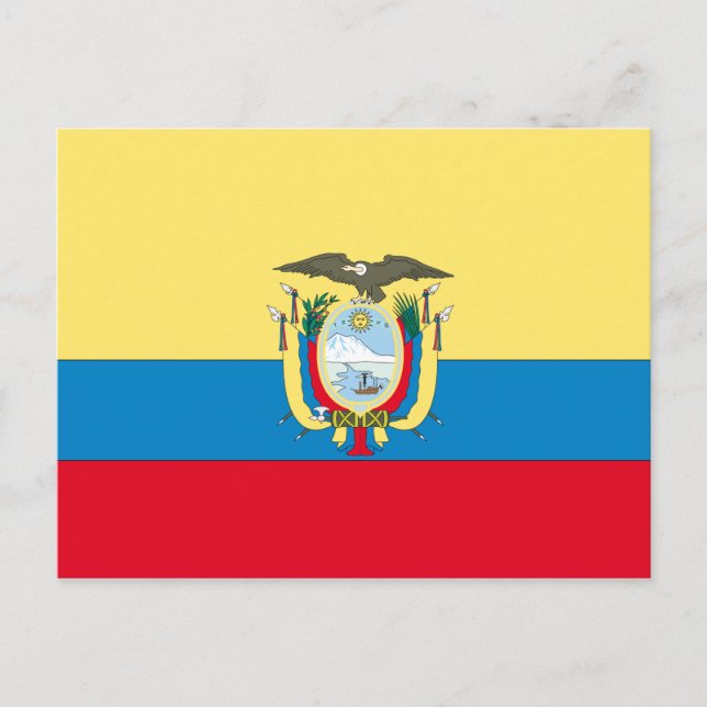 Postal Bandera de Ecuador (Anverso)