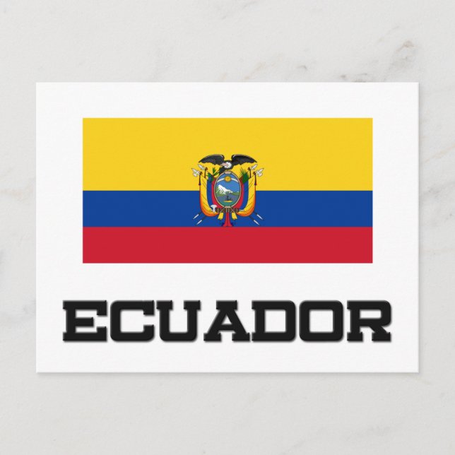 Postal Bandera de Ecuador (Anverso)