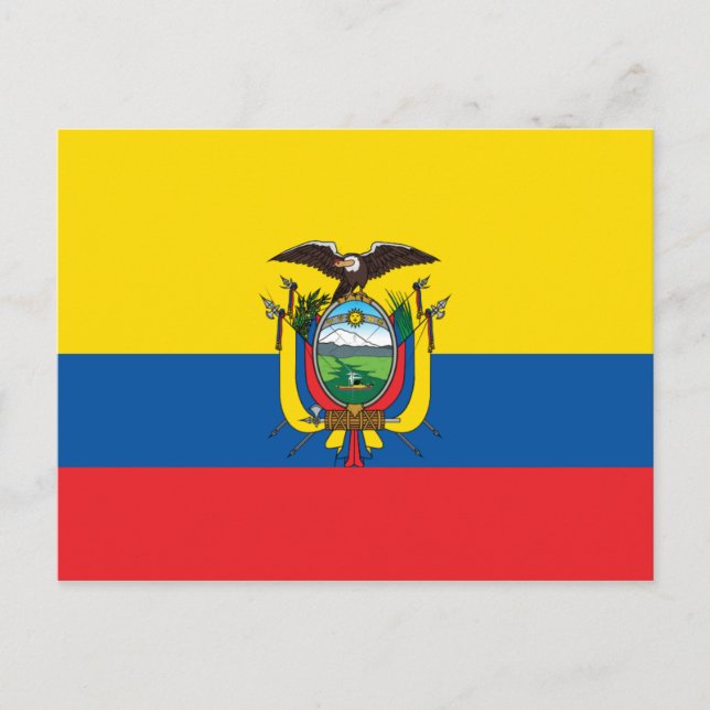 Postal Bandera de Ecuador (Anverso)