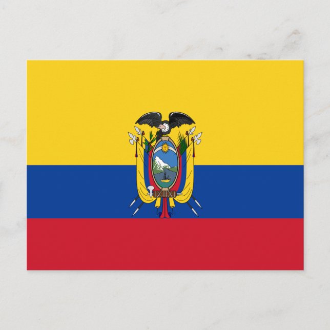 Postal Bandera de Ecuador (Anverso)