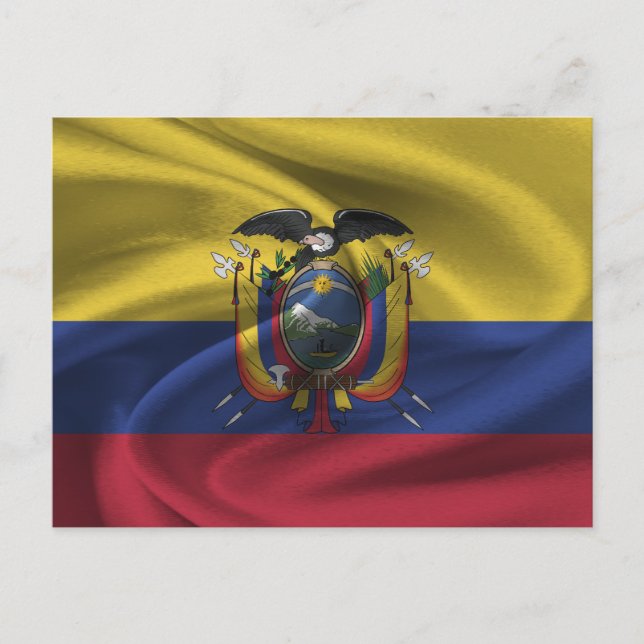 Postal Bandera de Ecuador (Anverso)