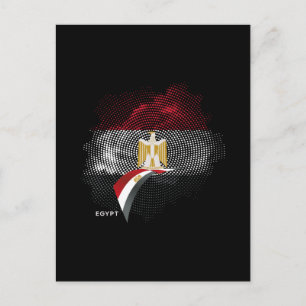 Postal Bandera de Egipto