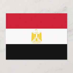 Postal Bandera de Egipto