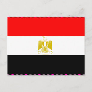 Postal Bandera de Egipto