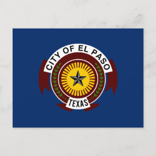Postal Bandera de El Paso (Texas)