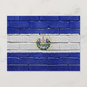 Postal Bandera de El Salvador