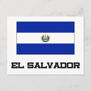 Postal Bandera de El Salvador