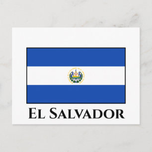 Postal Bandera de El Salvador