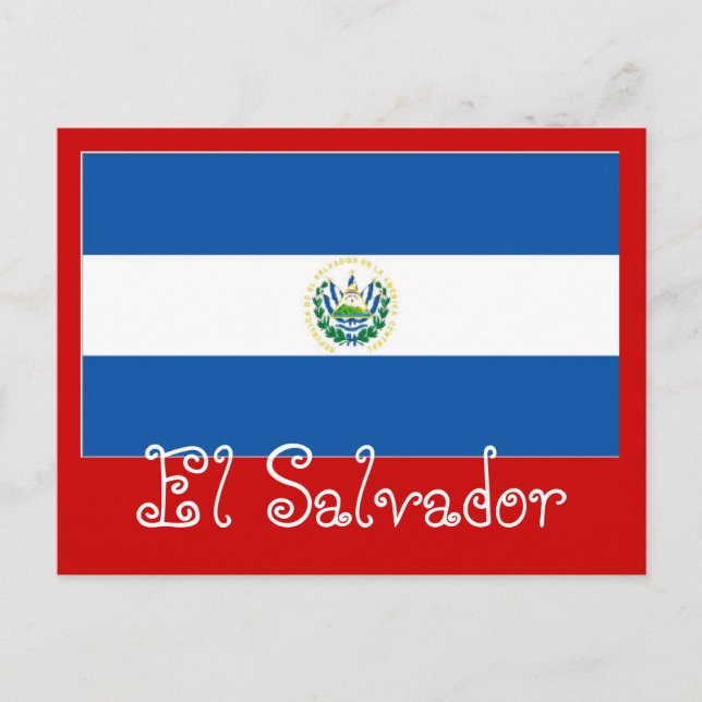 Postal Bandera de El Salvador (Anverso)