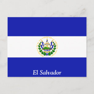 Postal Bandera de El Salvador.