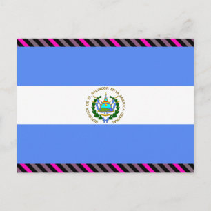 Postal Bandera de El Salvador