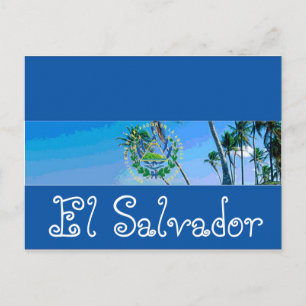 Postal Bandera de El Salvador