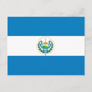 Postal Bandera de El Salvador