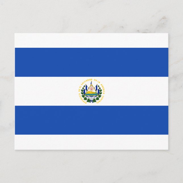 Postal Bandera de El Salvador - Bandera de El Salvador (Anverso)