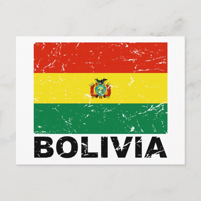 Postal Bandera de época de Bolivia (Anverso)