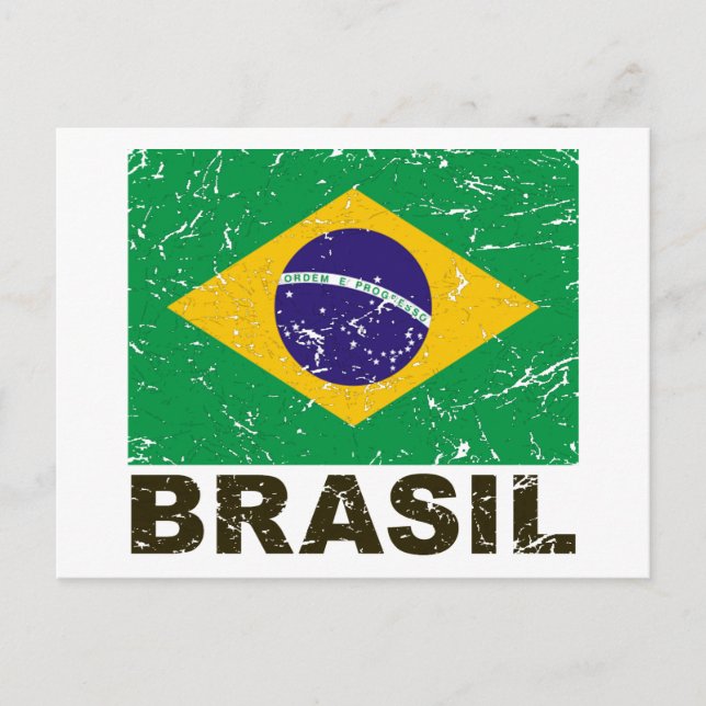 Postal Bandera de época de Brasil (Anverso)