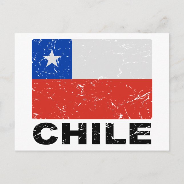 Postal Bandera de época de Chile (Anverso)