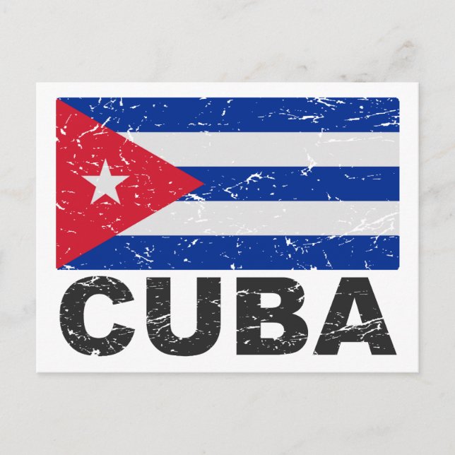 Postal Bandera de época de Cuba (Anverso)
