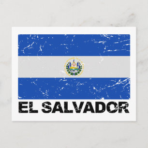Postal Bandera de época de El Salvador