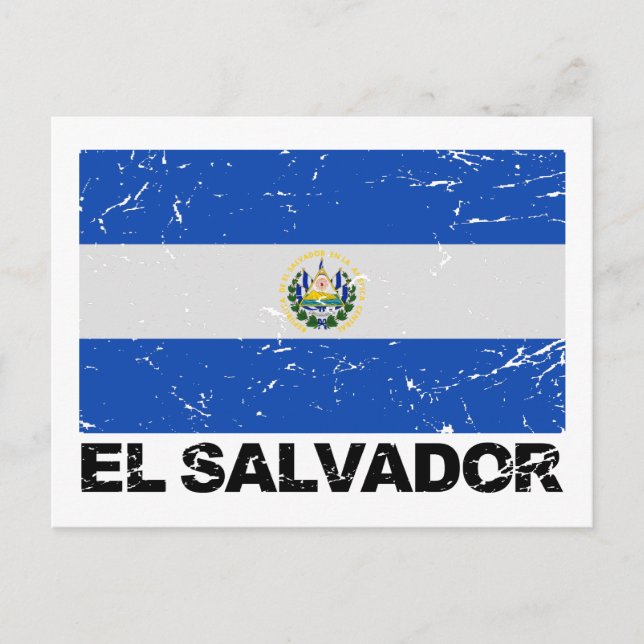 Postal Bandera de época de El Salvador (Anverso)
