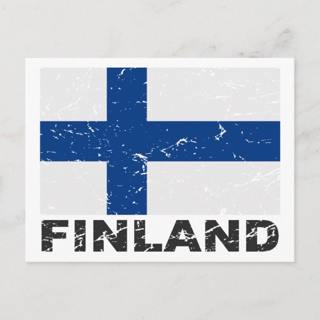 Postal Bandera de época de Finlandia (Anverso)