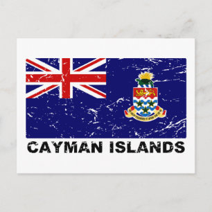 Postal Bandera de época de las Islas Caimán