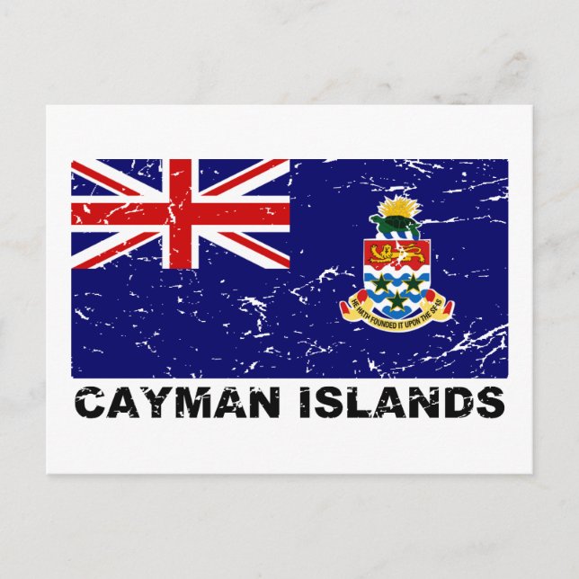 Postal Bandera de época de las Islas Caimán (Anverso)