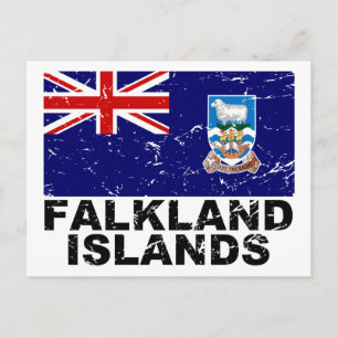 Postal Bandera de época de las Islas Malvinas