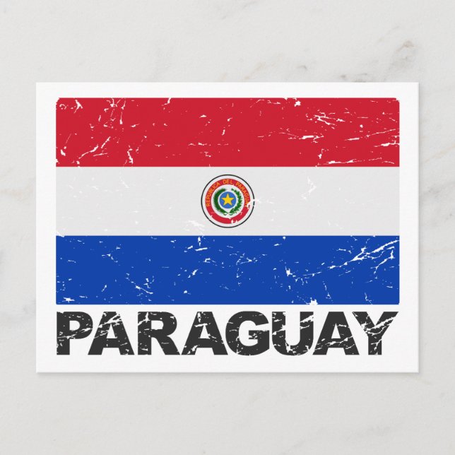 Postal Bandera de época de Paraguay (Anverso)