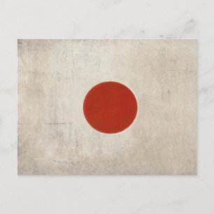Postal Bandera de época sucia de Japón