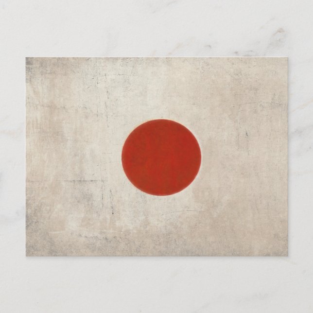 Postal Bandera de época sucia de Japón (Anverso)