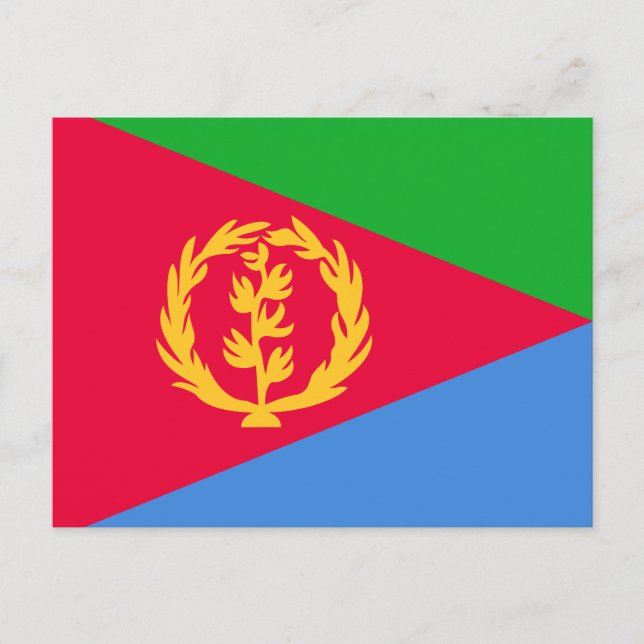Postal Bandera de Eritrea (Anverso)