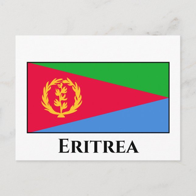 Postal Bandera de Eritrea (Anverso)