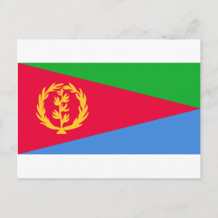 Postal Bandera de Eritrea - ኤ ር ት ራ ሰ የ ደ de Eritrea - ・