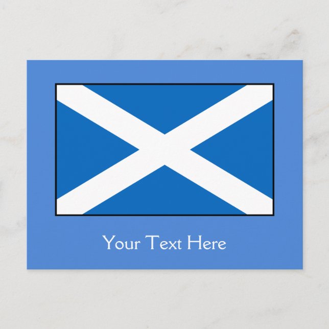 Postal Bandera de Escocia (Anverso)
