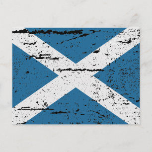 POSTAL BANDERA DE ESCOCIA