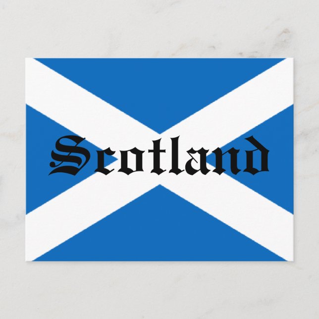 Postal Bandera de Escocia (Anverso)