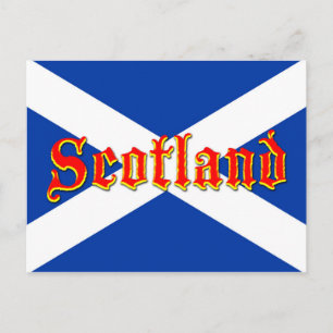 Postal Bandera de Escocia Saltire - Imagen de alta calida