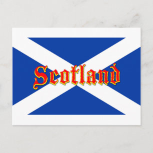 Postal Bandera de Escocia Saltire - Imagen de alta calida
