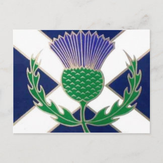 Postal Bandera de Escocia y silbato