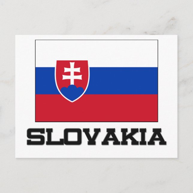Postal Bandera de Eslovaquia (Anverso)