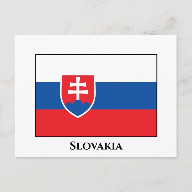 Postal Bandera de Eslovaquia (Anverso)