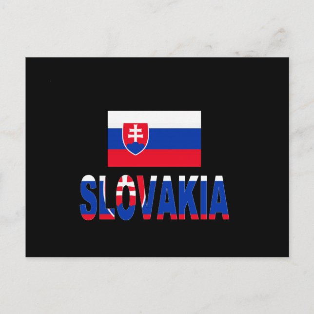 Postal Bandera de Eslovaquia (Anverso)