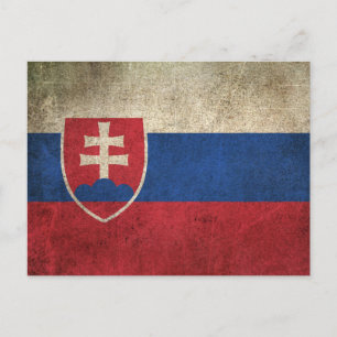 Postal Bandera de Eslovaquia en peligro de extinción