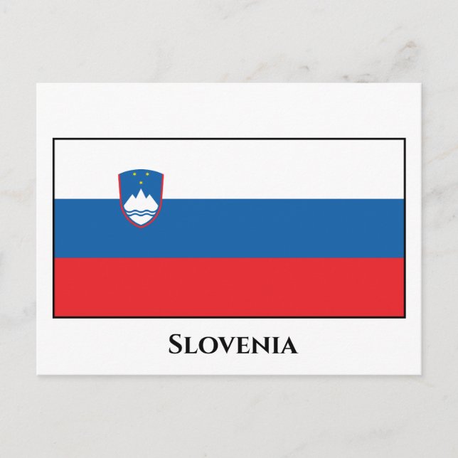 Postal Bandera de Eslovenia (Anverso)