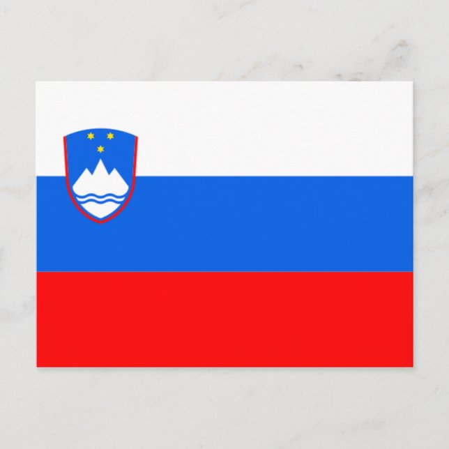Postal bandera de eslovenia (Anverso)