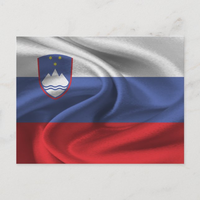 Postal Bandera de Eslovenia (Anverso)