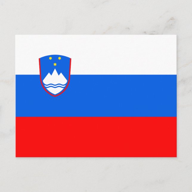 Postal Bandera de Eslovenia (Anverso)